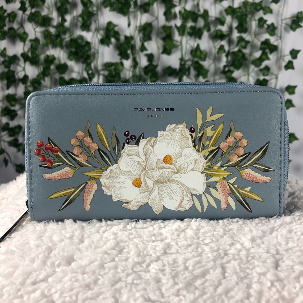 NWOT David Jones Floral Print Wallet